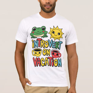 T-shirt Introvert Vacation Mode homme à manches courtes