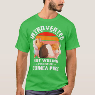 T-shirt Introverted, mais prêt à discuter de cobayes Kit