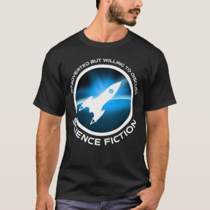 T-shirt Introverted Mais Prêt À Discuter De Science-Fictio