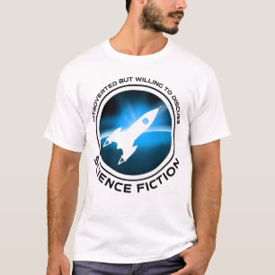 T-shirt Introverted Mais Prêt À Discuter De Science-Fictio