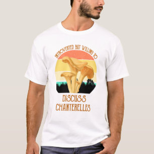 T-shirt Introverted Mais Prêt À Discuter Des Chanterelles