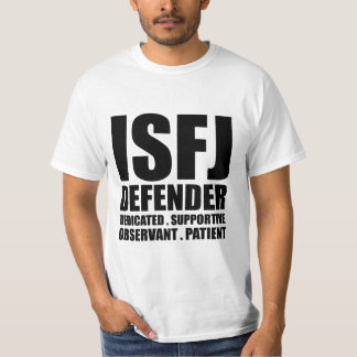 T-shirt introverti de défenseur d'ISFJ