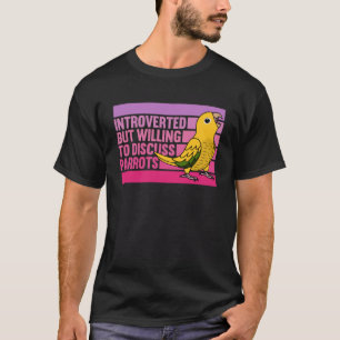 T-shirt Introverti Mais Les Perroquets Golden Conure