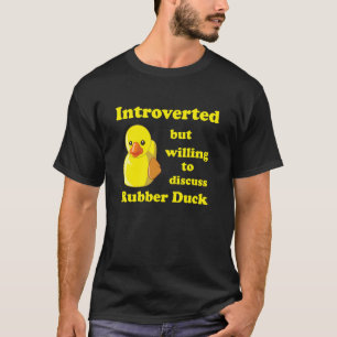 T-shirt Introverti mais prêt à discuter de Coin Coin Canar