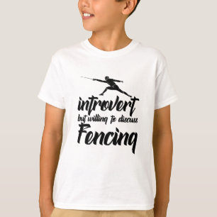 T-shirt introverti mais prêt à discuter de la clôture
