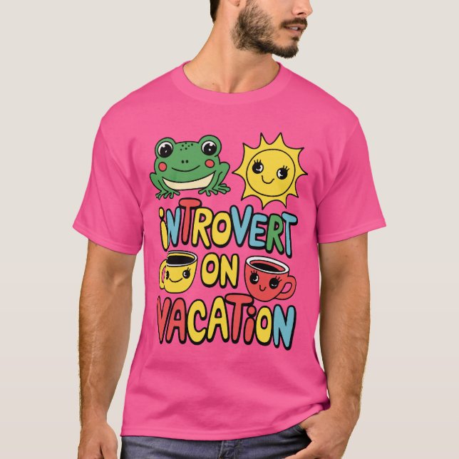 T-shirt Introvertir le mode vacances Hommes (Devant)