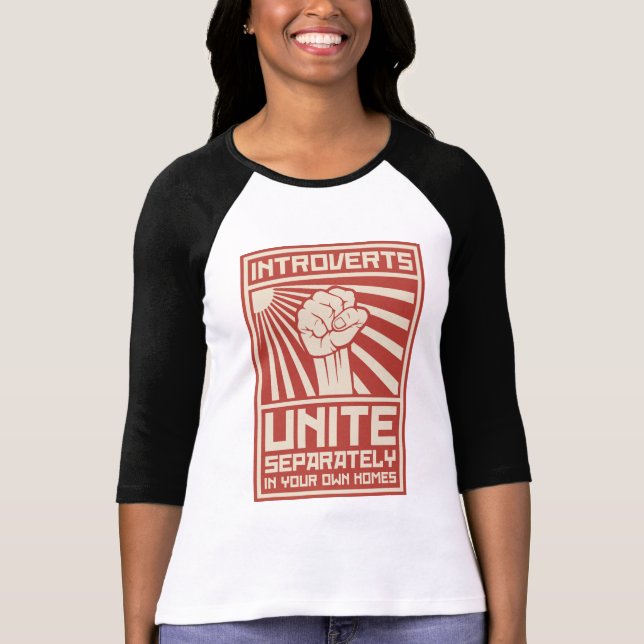 T-shirt Introverts unissent séparément dans vos propres (Devant)