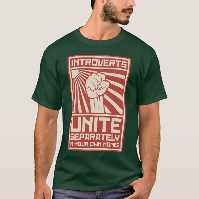 T-shirt Introverts unissent séparément dans vos propres (Devant)