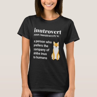 T-shirt Inutrovert Funny Shiba Inu Papa