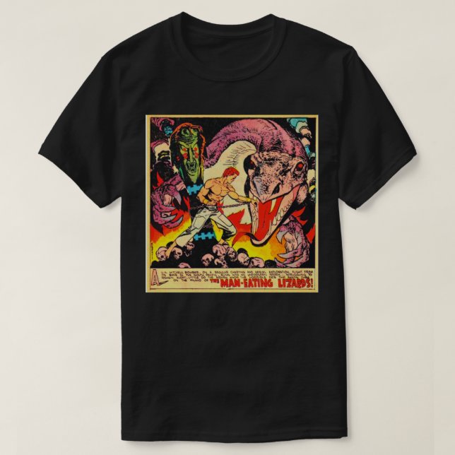 T-shirt Invasion Reptilienne Maneat lizards comédies (Design devant)