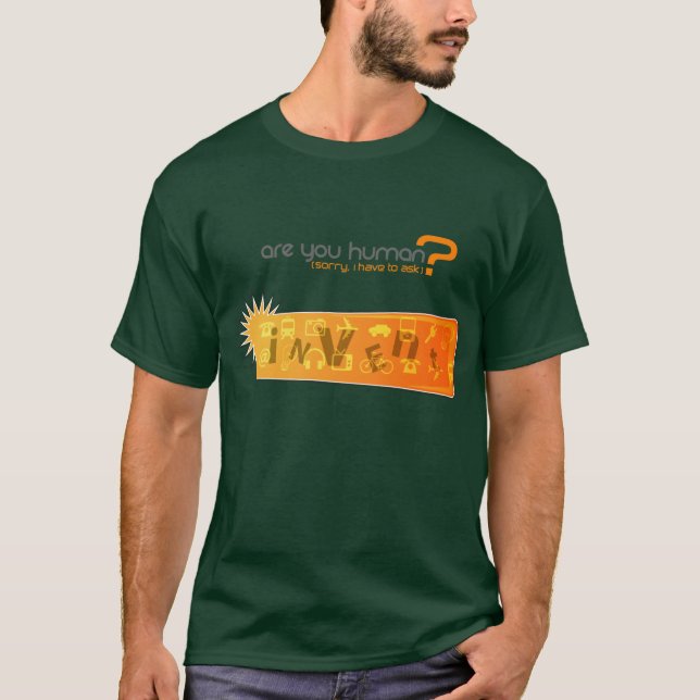 T-shirt Inventez - une chemise innovatrice de captcha (Devant)