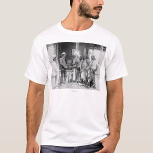 T-shirt Inverse d'hommes de Cheyenne avec le blanc