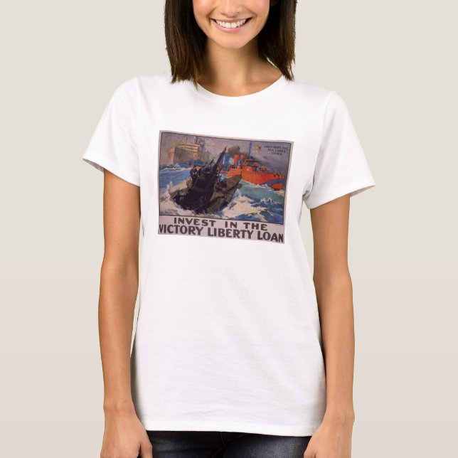 T-shirt Investir dans le prêt Victory Libert (Devant)