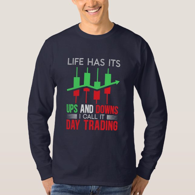 T-shirt Investisseur J'Appelle Ça Jour Trading (Devant)