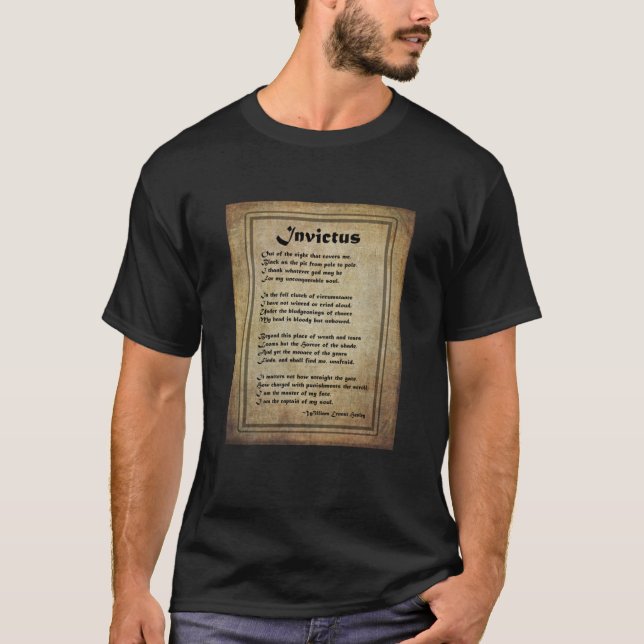 T-shirt Invictus - Maître De Mon Sort (Devant)