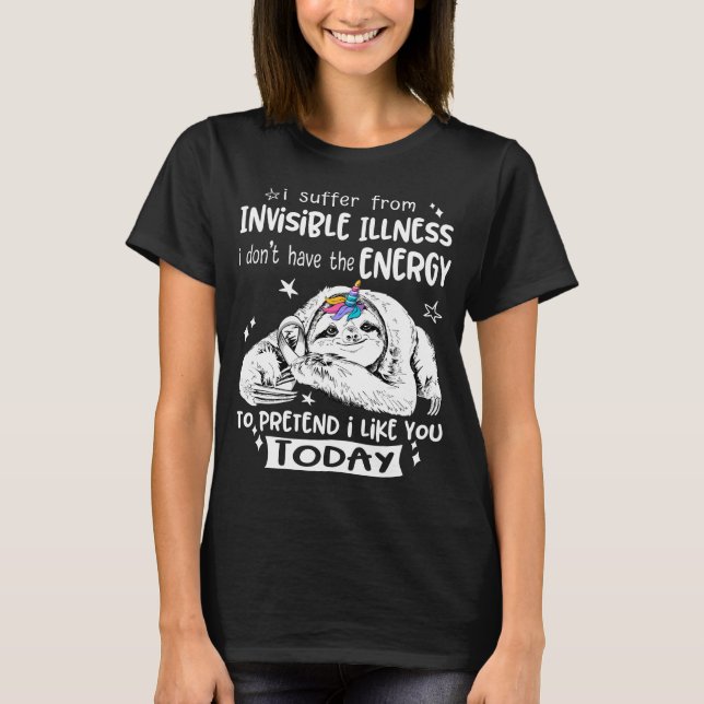 T-shirt Invisible Illness Awareness Month Ribbon Gifts (Devant)