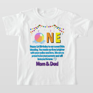 T-shirt Invitation d'anniversaire personnalisée pour une f