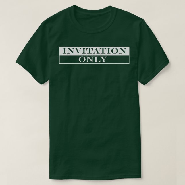 T-shirt invitation uniquement (Design devant)