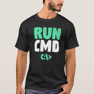 T-shirt Invite de commandes du programmeur d'ordinateur Ex