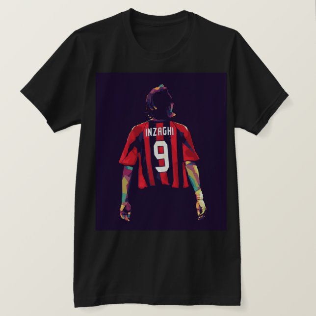 T-shirt Inzaghi wpap pop art  (Design devant)