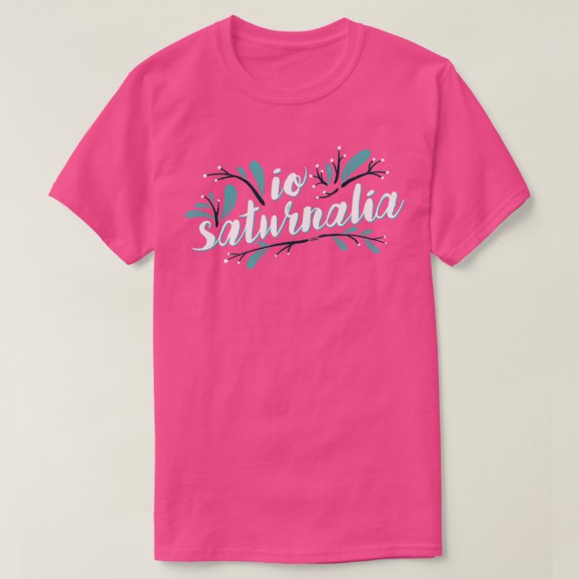T-shirt Io Saturnalia floral  (Design devant)
