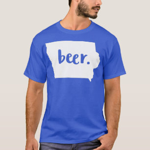 T-shirt Iowa Bière locale Boire une chemise Boire IA Craf