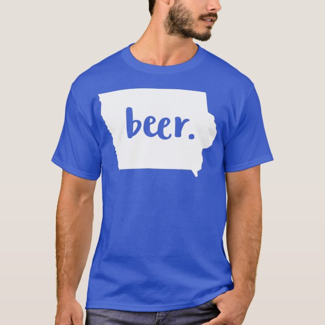 T-shirt Iowa Bière locale Boire une chemise Boire IA Craft (Devant)