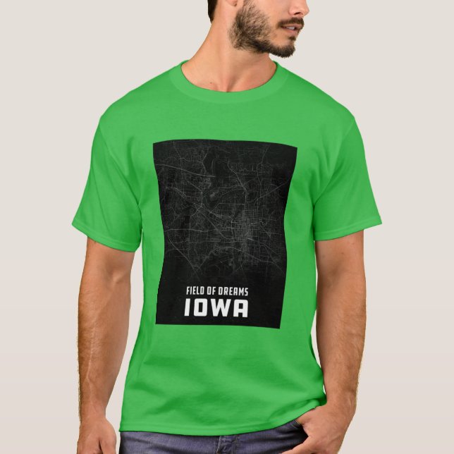 T-shirt Iowa City Map Oversized (Devant)