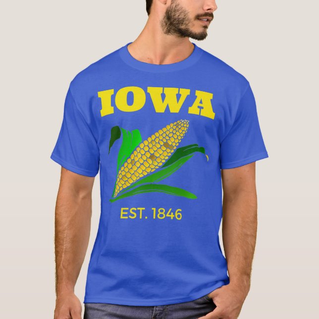 T-shirt Iowa Corn Farming Premium (Devant)