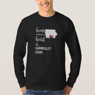 T-shirt Iowa Home Est Là Où Le Coeur Est Humboldt Comté