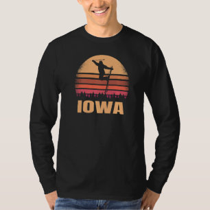 T-shirt Iowa Skier Vintage Ia Ski Station Retro