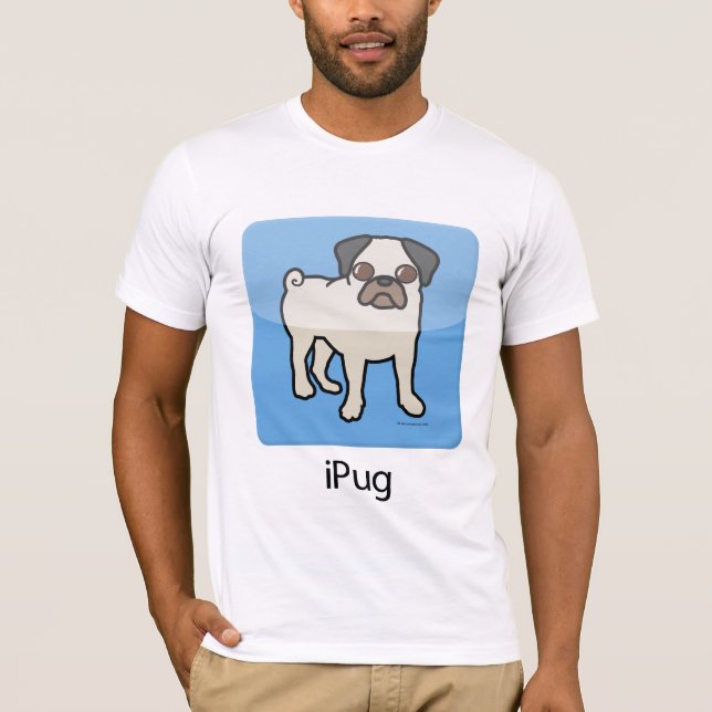 T-shirt iPug - faon (Devant)