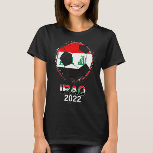 T-shirt Irak Drapeau 2022 Supporter Irakienne Soccer Team