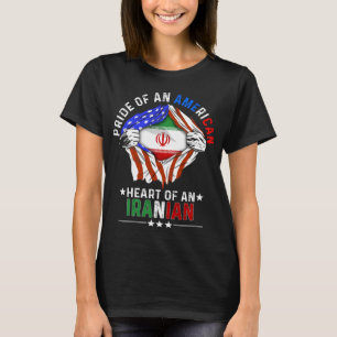 T-shirt Iran-Amérique Pays étranger Iran Drapeau