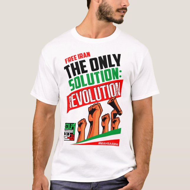 T-shirt IRAN LIBRE femme, vie, liberté (Devant)