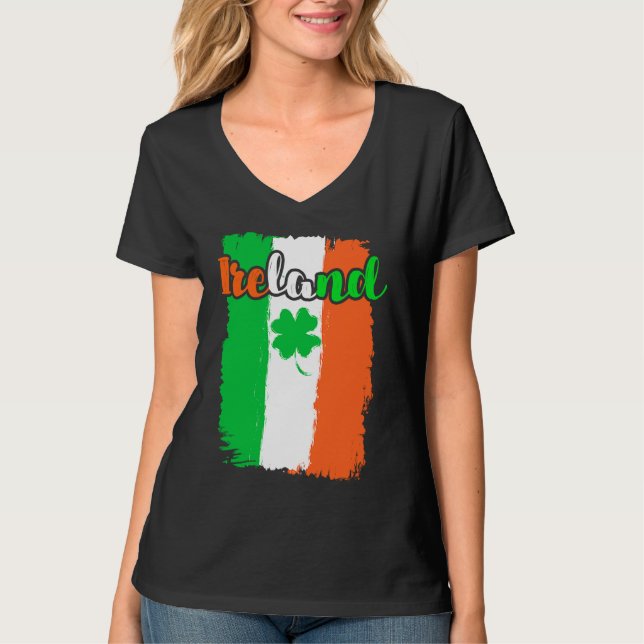 T-shirt Ireland shamrock St Patrick's Day  1 (Devant)