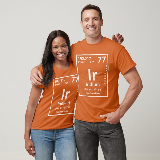 T - Shirt Iridium-Element (weiß) (Unisex)