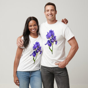 T-shirt Iris triple violet