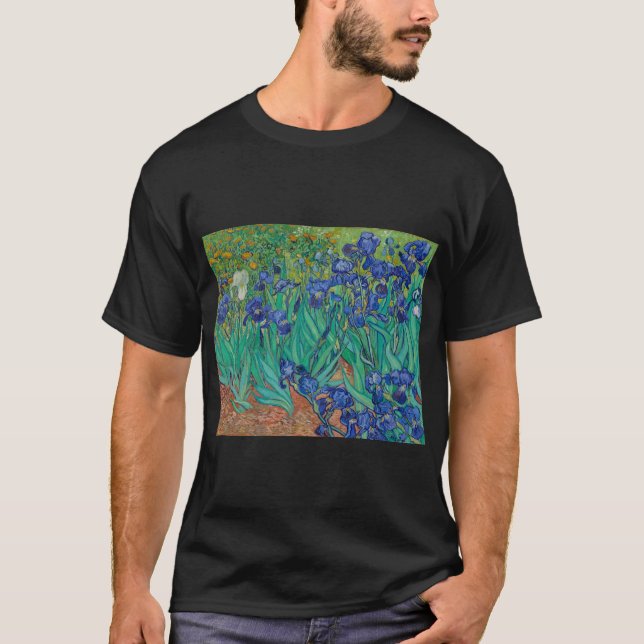 T-shirt Irises par Vincent Van Gogh (Devant)