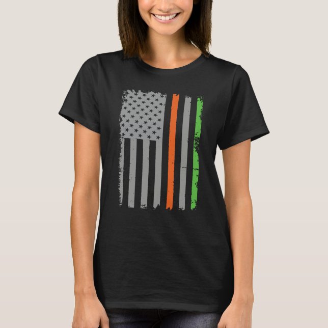 T-shirt Irish American Flag (Devant)