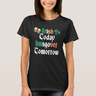 T-shirt irish aujourd'hui st patrick jour paddy green