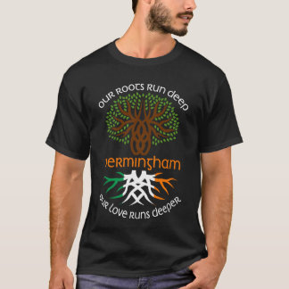 T-shirt Irish BERMINGHAM Nom de famille Notre amour tourne