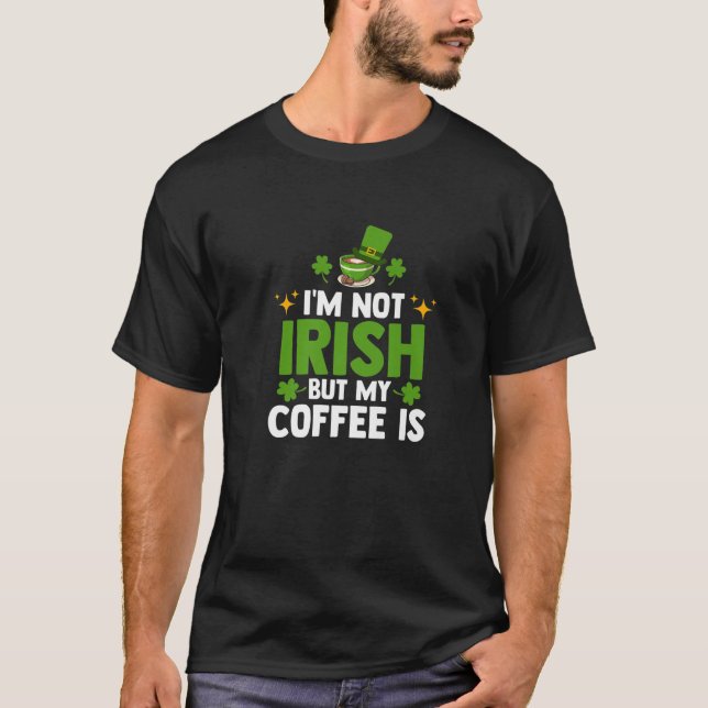 T-shirt Irish Coffee Irlande Lucky Leaf St. Patrick's Day (Devant)