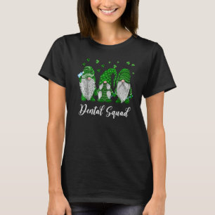 T-shirt Irish Dental Squad Green Gnome Jour de la Saint Pa
