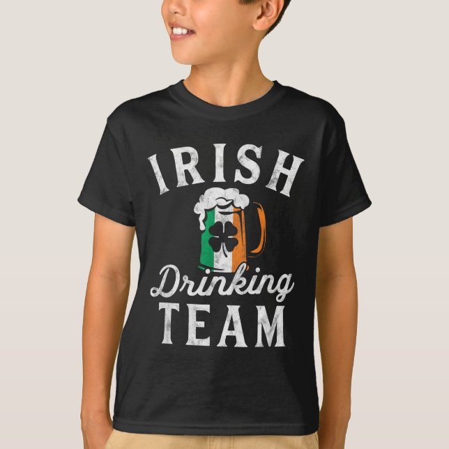 T-shirt Irish Drinking Team Shirt St Patrick's Day Group S (Devant)