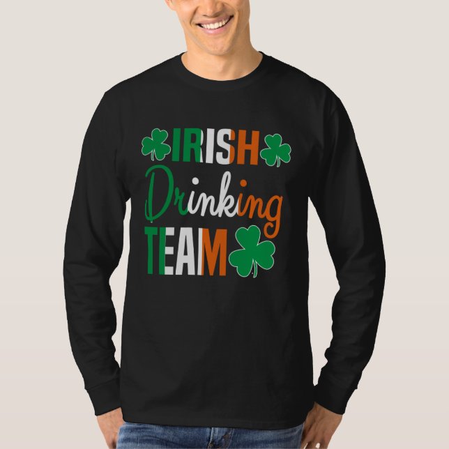 T-shirt Irish Drinking Team St Patricks Day Beer Drinking  (Devant)