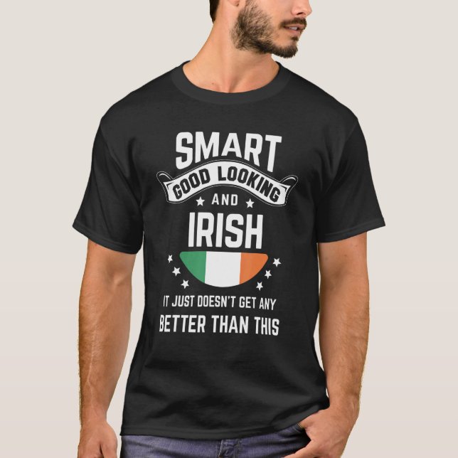 T-shirt Irish Flag Native Pride  Ireland Irish Roots (Devant)