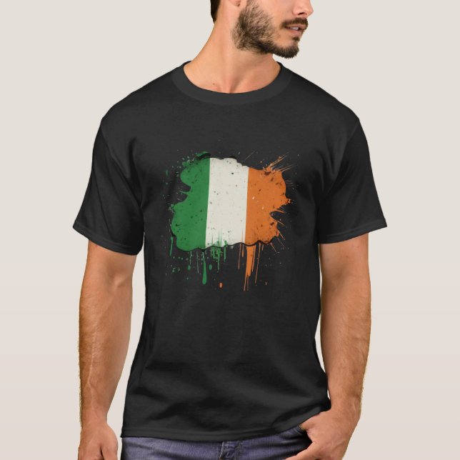 T-shirt Irish Flag St Patrick s Day (Devant)