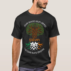 T-shirt Irish GALVIN Nom de famille Notre amour tourne plu