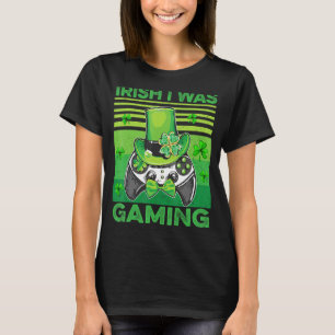 T-shirt Irish Gamer I Était Jeu Contrôleur de Jeu St Part